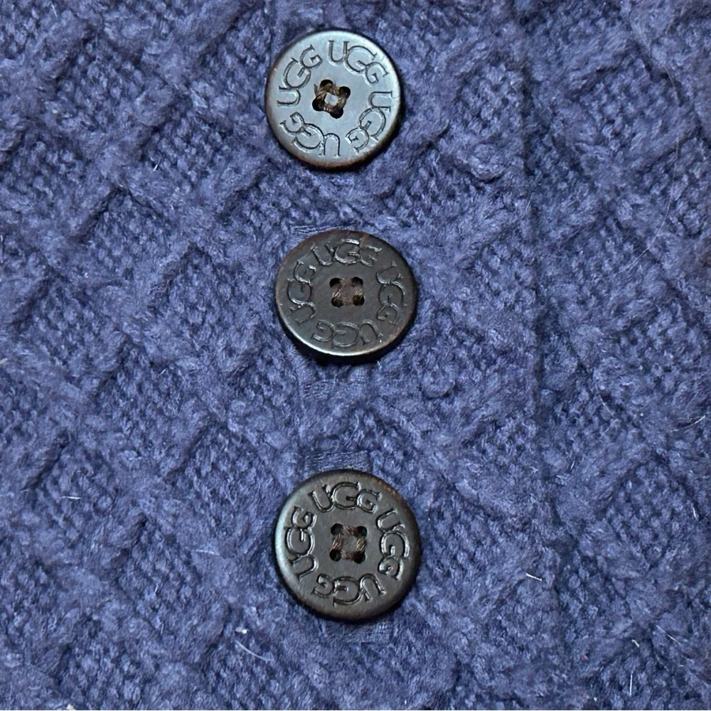 UGG Lattice Cardy Boots Navy Blue Size 10 Women’s - Picture 9 of 10